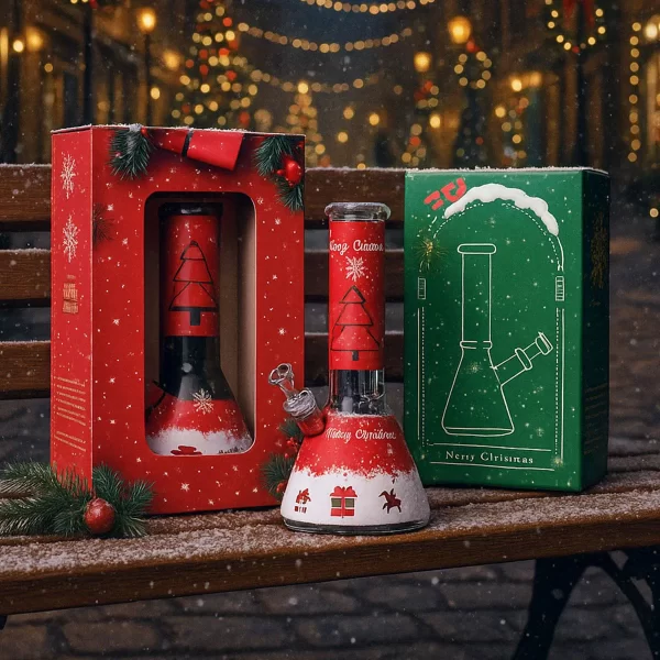 2025 Christmas Edition Glass Bong