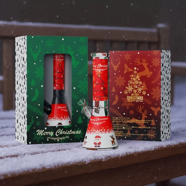 2025 Christmas Edition Glass Bong