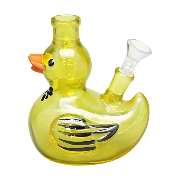 Yellow duck glass bong